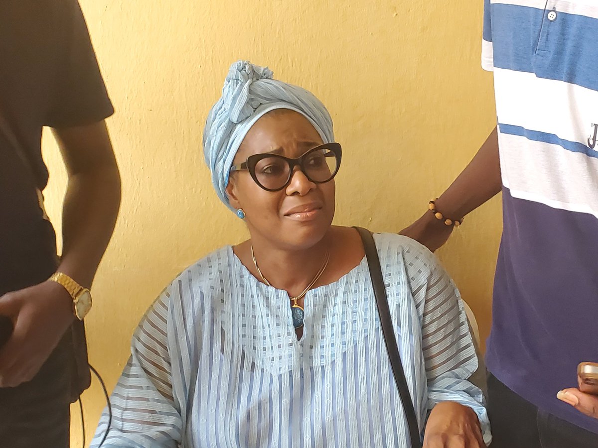OyoNews1's tweet photo. Hon. Tolulope Akande-Sadipe @ToluSadipe being emotional after @inecnigeria declared her the Rep-elect Oluyole Federal Constituency. 
Congratulations mama! https://t.co/0EPEau5Bia