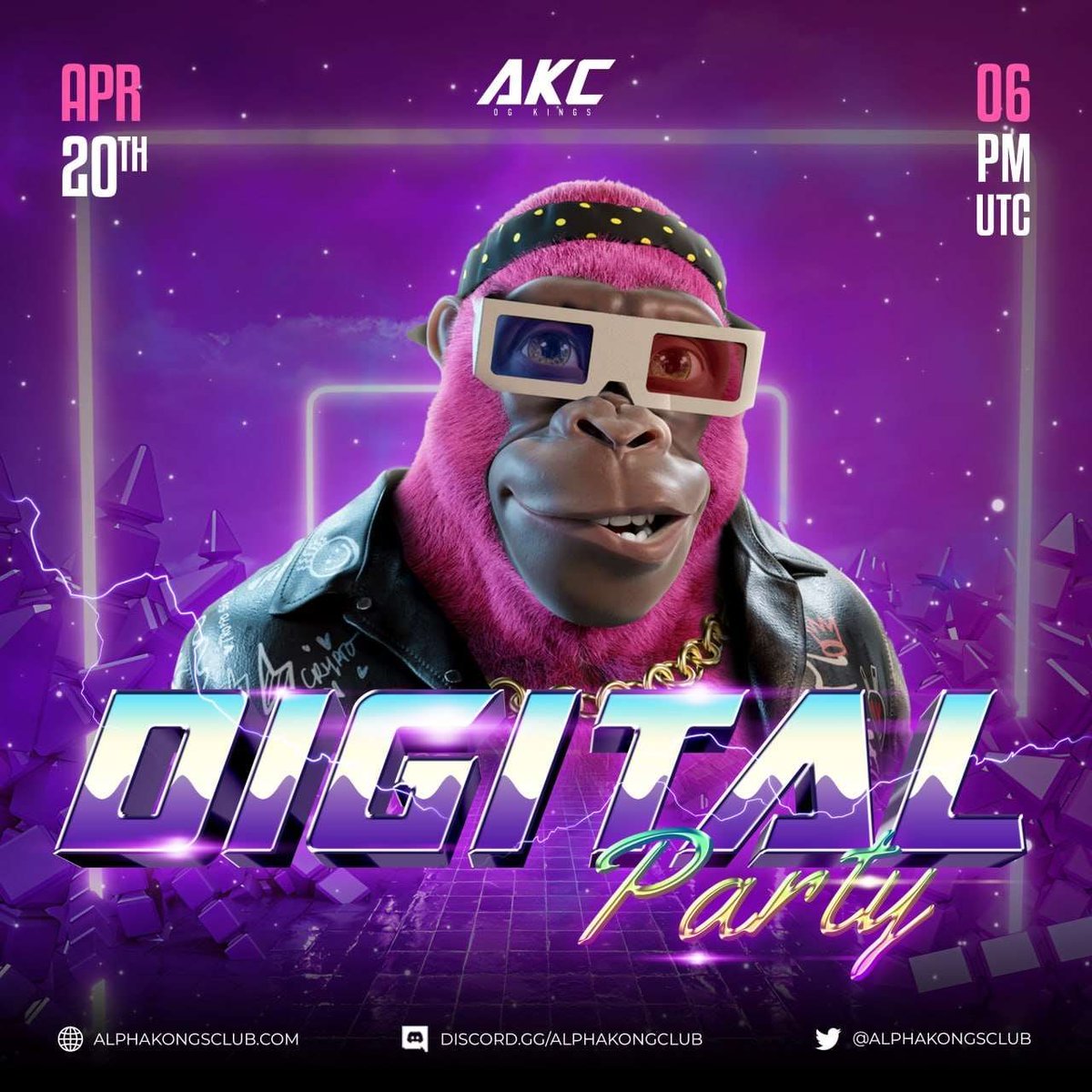 AlphaKongsClub's tweet photo. 🥳🚀Get ready, Kong Crew! We're hosting an epic digital party in the #Metaverse! 🌐  Stand a chance to win massive prizes! 💸🎉 Don't miss the #KongFiesta! 🎊🐵 
-Like, Tag 3 &amp; RT to win an omega kong ❤️
-Winner will be announced during our #DigitalParty
#KongParty  #NFTGiveaways https://t.co/wIZoxDmvUB