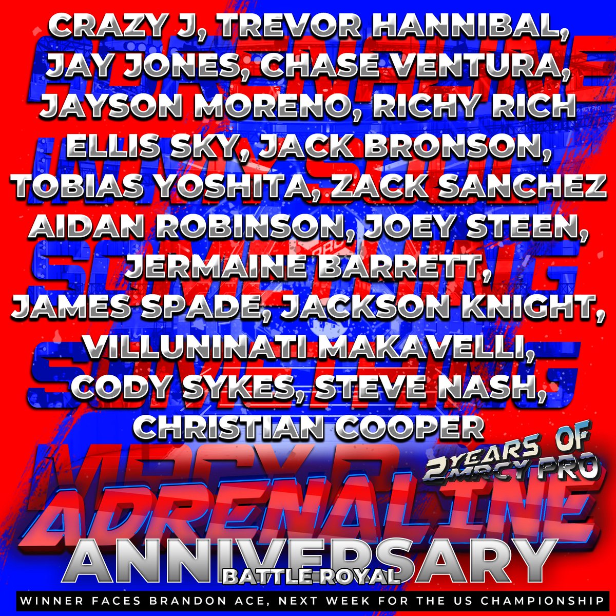 R3ALBRETT's tweet image. Just Signed for Tonight!

20 Man Anniversary Battle Royal.

The Winner will face the United States Champion Brandon Ace next week on Adrenaline.