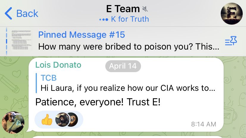 esmonkey_cat's tweet photo. @SevenTheLion @AUMindyT @Ghosted15466740 @FBIMinneapolis @Sheriff_FCSO Even those members like Vicki who had previously denounced Q, have fallen in line. He needs new members to fund his grift and his ego, so he canโt afford to turn away Qanon. Trust E! Trust the plan! Here is Vicki โค๏ธing WWG1WGA ๐ https://t.co/PJRnKVNpRh