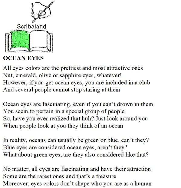 scribaland's tweet photo. #Scribaland OCEAN EYES
Green or blue eyes? Emerald eyes are different!#litteraire #litterature #livre #livres #web #livreaudio #livresaudios #livreelectronique #livreselectroniques #lycee #lycees #loisir #loisirs #lucarne #lyrique #lyriques #maitre #maitres #maitresse #maitresses https://t.co/jR6WCHOONo