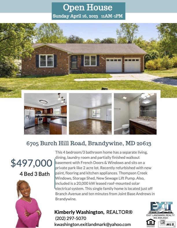 Kimberl52134130's tweet photo. You're Invited! Open House: This Sunday, April 16, 2023 from 11am -1pm. Come tour this beautiful 4Bdrm, 3Bth Single Family Home in sought after BURCH HILL ACRES. Great location! Please share this with anyone you think would be interested in purchasing this home. #openhousesunday https://t.co/wqwhebvbUh