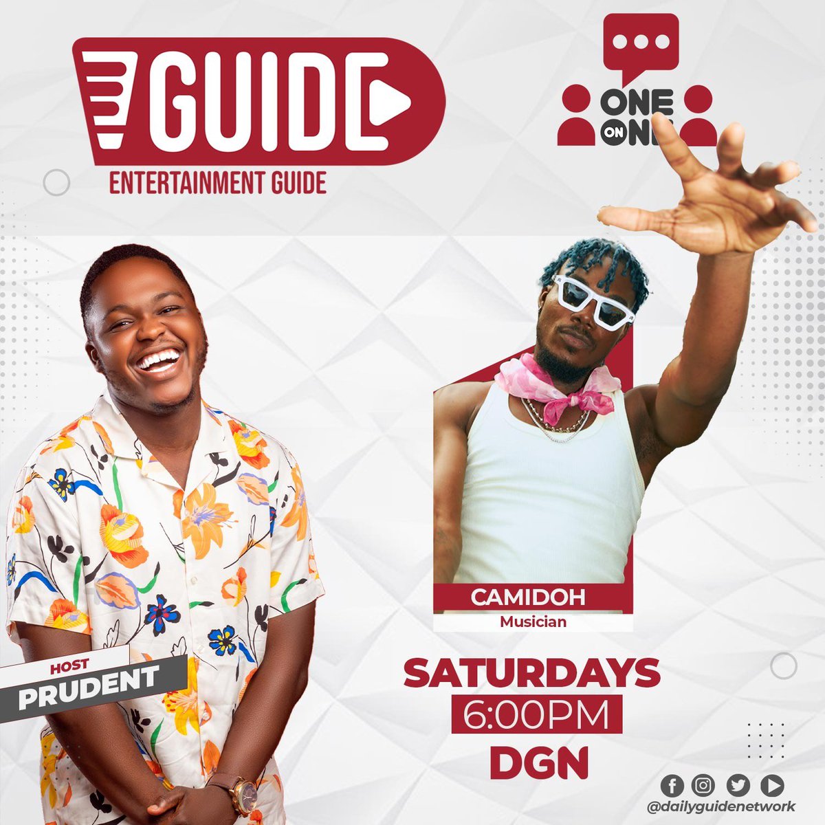 prudenthimself's tweet image. Join us tonight for the exclusive debut of @Camidoh's Adoley on the show! Also, on Convo, we'll be delving into Davido's marketing tactics for his fourth studio album, the 'Timeless Album'.
@NYB_LIVE @OnlyDhamie_
#DailyGuideNetwork #eguide #camidoh #adoley #24thVGMA