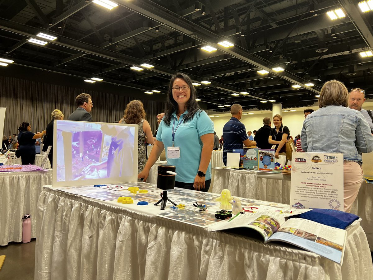 MsChuSTEM's tweet image. Proud to present: Excellence in STEM Education - Palmer Trinity School @palmertrinity (from Miami, FL) at @iteea 85th Annual Conference #iteea2023 #Minneapolis #STEMeducation #STEMshowcase #STEM #FalconPride #GoFalcons