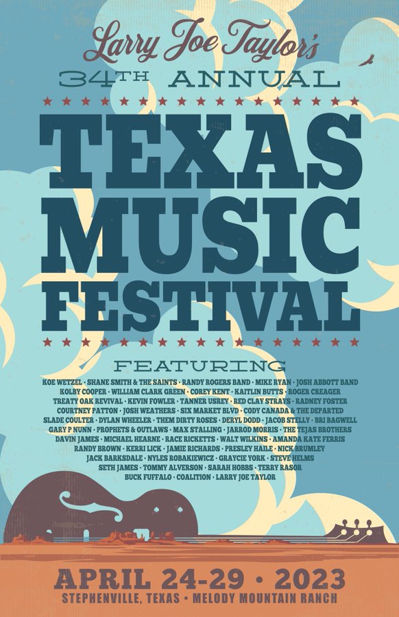 We can't wait to see ya'll in #Texas for this year's #LJT @texasmusicfest! What a lineup @LarryJoeTaylor! #themdirtyroses #livemusic #musicfestival #texasmusic @TXmusicTV @TxMusicMag @TxMusicPickers Get your tickets HERE: bit.ly/3ZSc4G0