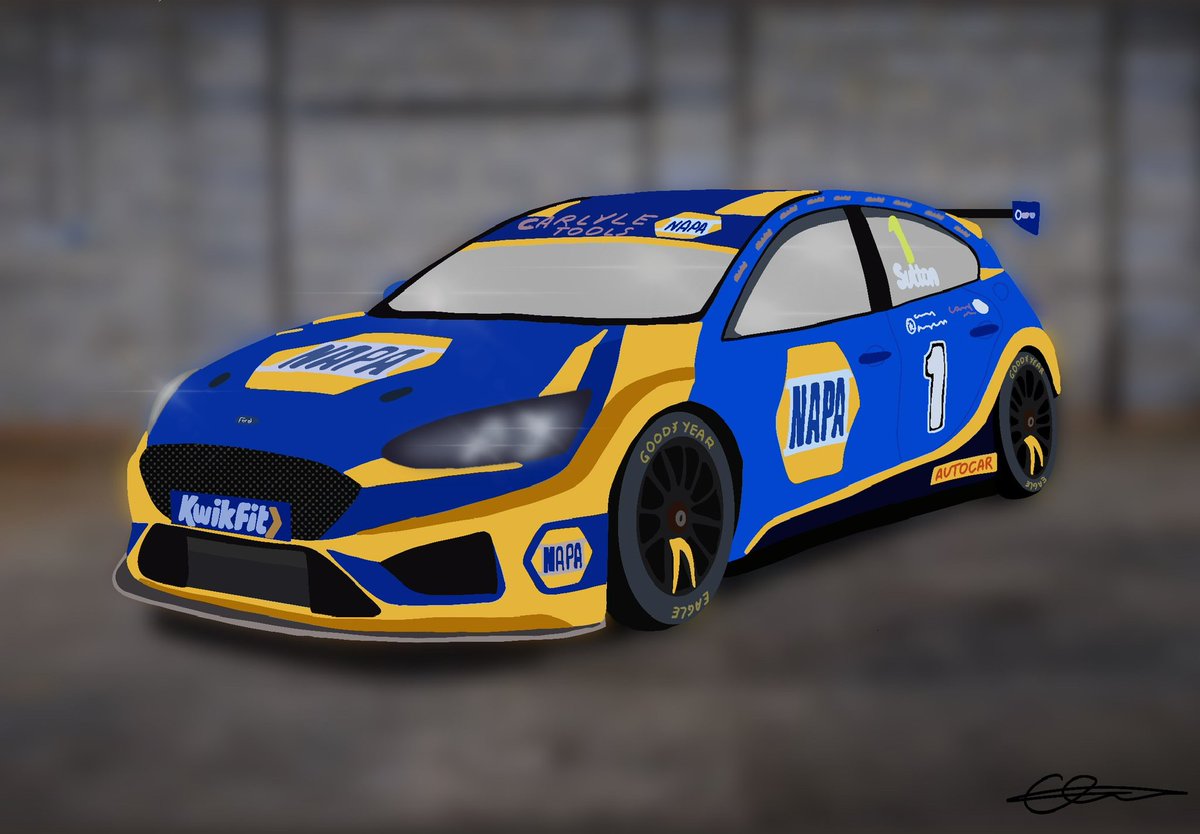 CheyenneDxvies's tweet photo. @naparacinguk my latest artwork… @ASuttonRacing 2022 touring car. Hope you like it ☺️ https://t.co/iQPGPxvvcO