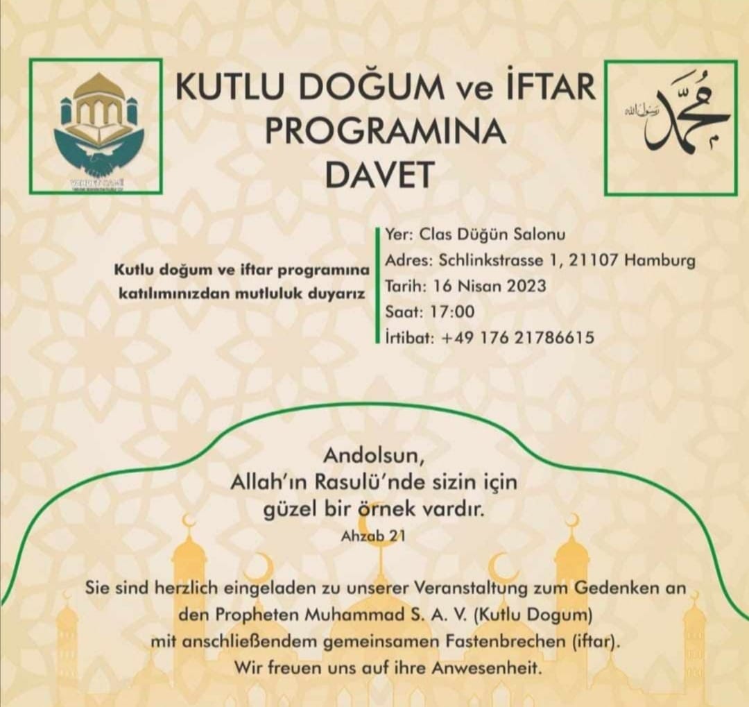Sait__Sahin's tweet photo. Tekrar 30 küsür yıl sonra bir daha denk gelecek olan Resulullah'ın (sav) "Kutlu Doğum"u ile Ramazan iftarının buluştuğu bir program...
Kaçırmayın derim🤗
Gelebilenler davetlisiniz, gelemeyenlerden dua bekliyoruz🌹🤲
NOT: Program canlı yayınlanacak... https://t.co/gCU9Yaub5c