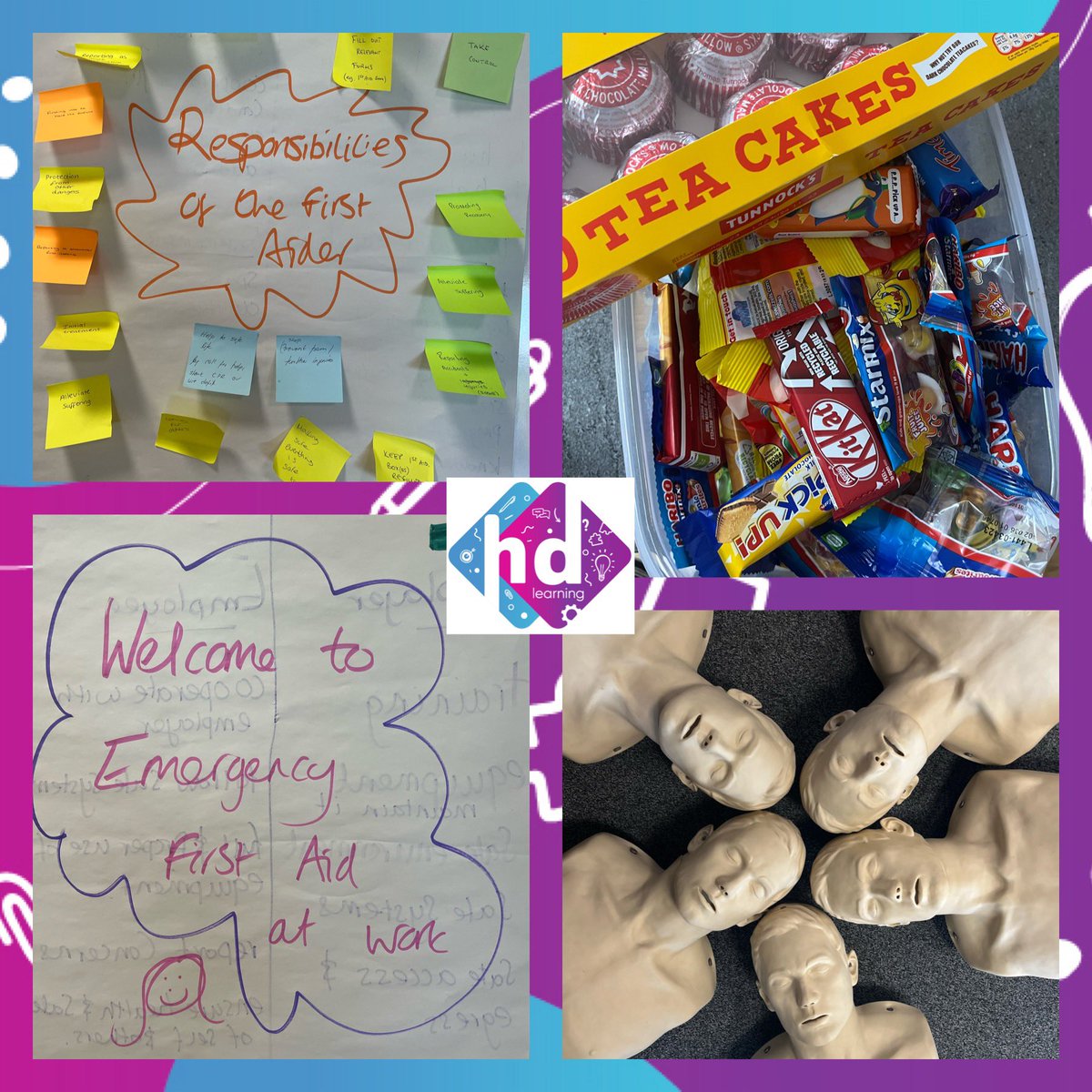 HD_Learning's tweet image. A fabulous day with our client today teaching Emergency First Aid at Work. We had so much fun! Get in touch if we can help your organisation 😍
#firstaid #firstaidtraining