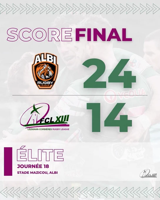 Image from FC.LÉZIGNAN XIII (@fcl13)