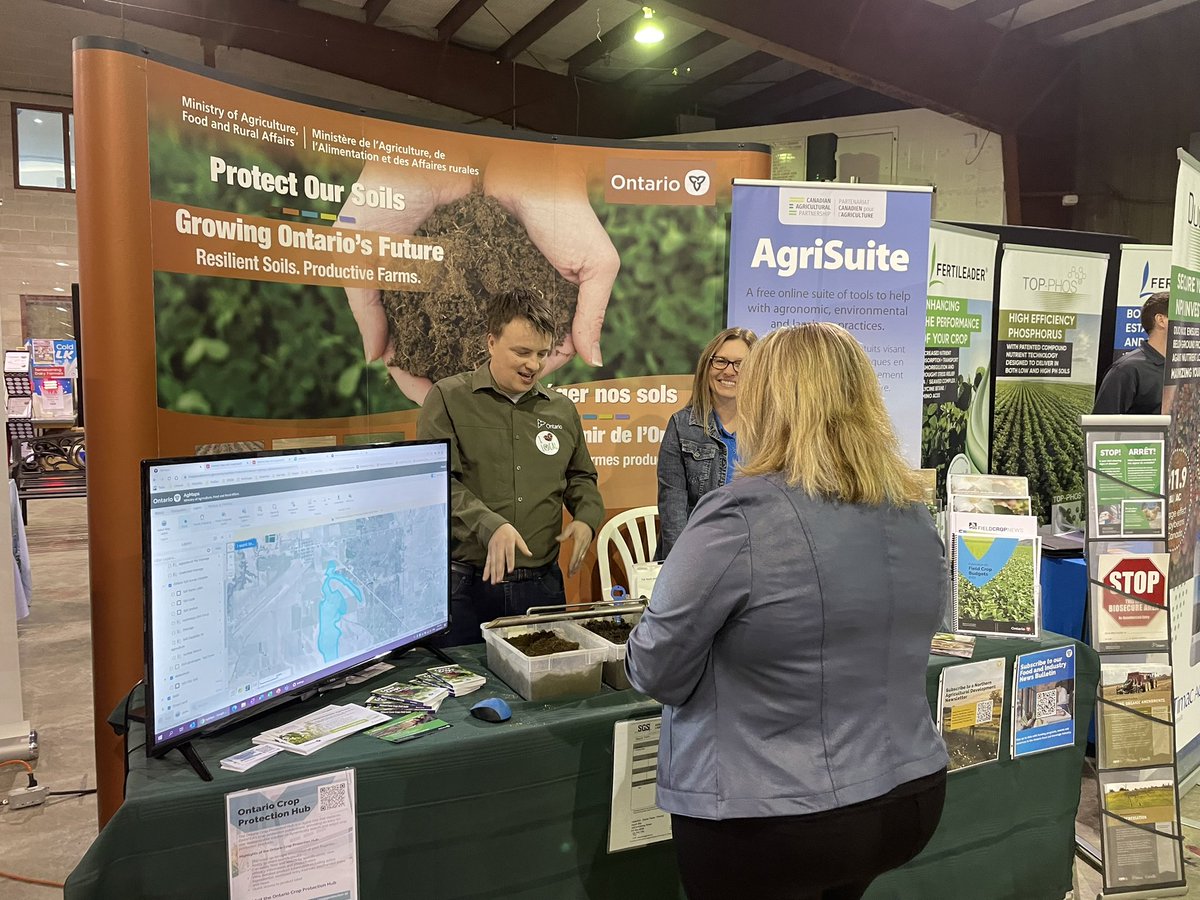 LisaThompsonPC's tweet photo. It was great to be back at the @EarltonFarmShow Show to meet with exhibitors & visitors! Appreciated the chance to catch up with @GeorgePirieMPP at the show too! We spoke of how our govt is investing in ON’s ag & food industry in support of farmers across the province! #FarmNorth https://t.co/0OeE6aFvU8