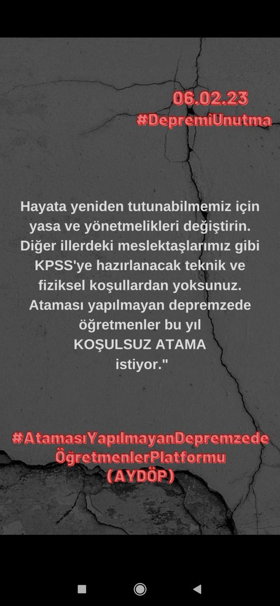 balisewer's tweet photo. #depremzedeöğretmeniduy https://t.co/XDKaspI61A