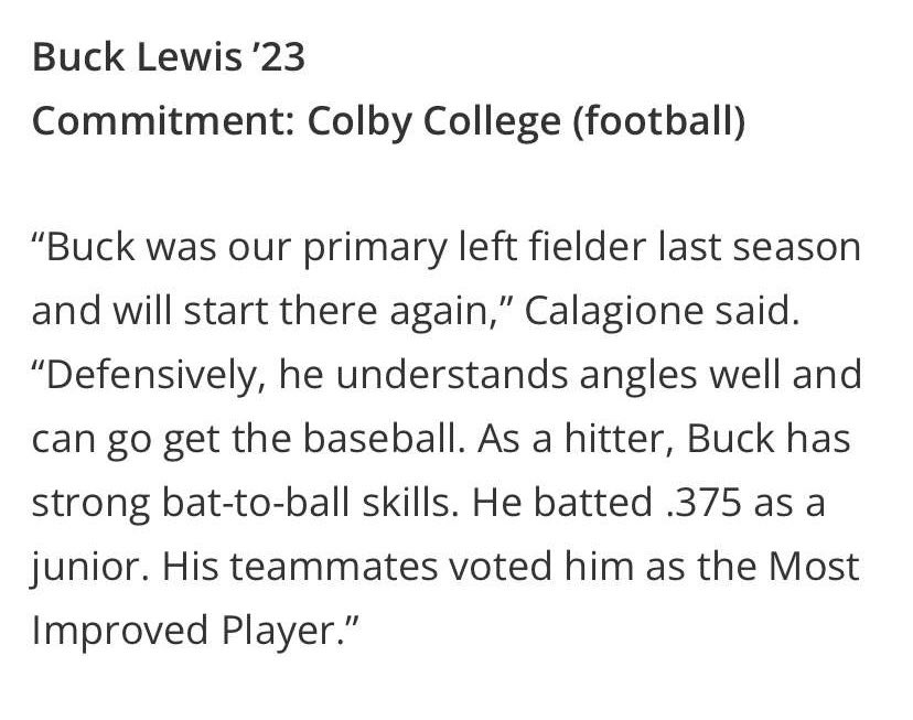 BuckxLewis's tweet photo. Thanks for the write up @NE_Baseball https://t.co/sEPaeZjYSK