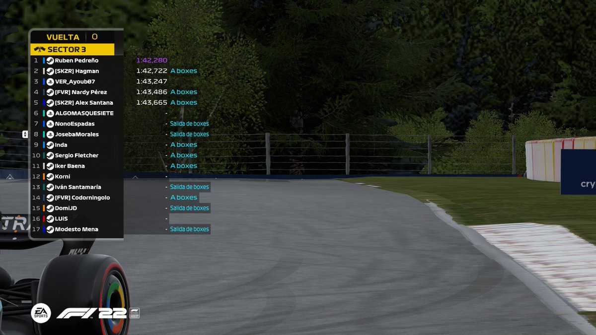 Simseriesnet's tweet image. ¡Pero que locura! @RubenP_F1 volando en SPA 

#SimSeries
