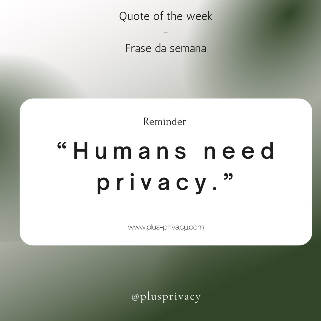 plus_privacy's tweet photo. 🇵🇹 Lembrete importante!
#privacidade #privacidadededados #protecaodedados #plusprivacy 

🇺🇸 Important reminder!
#privacy #dataprivacy #dataprotection #plusprivacy https://t.co/516GrEPCbP