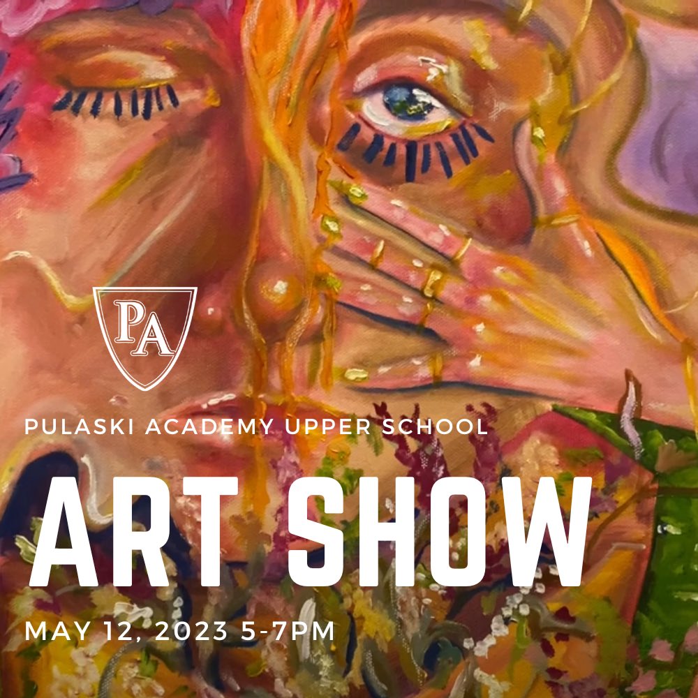 Be our VIP Guest to the PA Upper School Art Show May 12 from 5-7pm.  Browse our extensive, two floor art collection in our Connor Performing Arts Lobby.  Reserve your VIP invitation today! bit.ly/405ABqI @pulaskiacademy @PA_MidSchool @PA_UpperSchool @PA_VisualArt