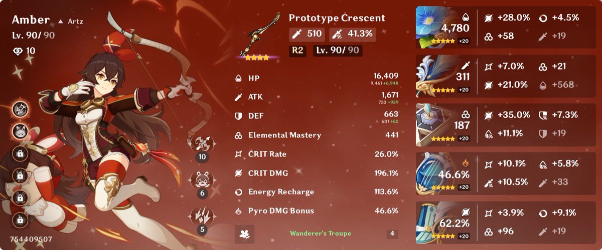 ArtzInfinity's tweet photo. @GenshinCollect A Headshot Melt Amber! Record: 123K https://t.co/x4K5byPK6t