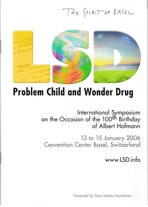 MoshipMusic's tweet photo. Michael Horowitz  delivered “LSDistillations" that is part of #A2E by @Moship at the legendary conference produced by @gaiamediaorg in Basel, Switzerland on January 13-15, 2006 to honor the 100th birthday of Dr #AlbertHofmann. Original prog. pic c/o The Elysium Foundation #LSD80 https://t.co/UcKExPyufB