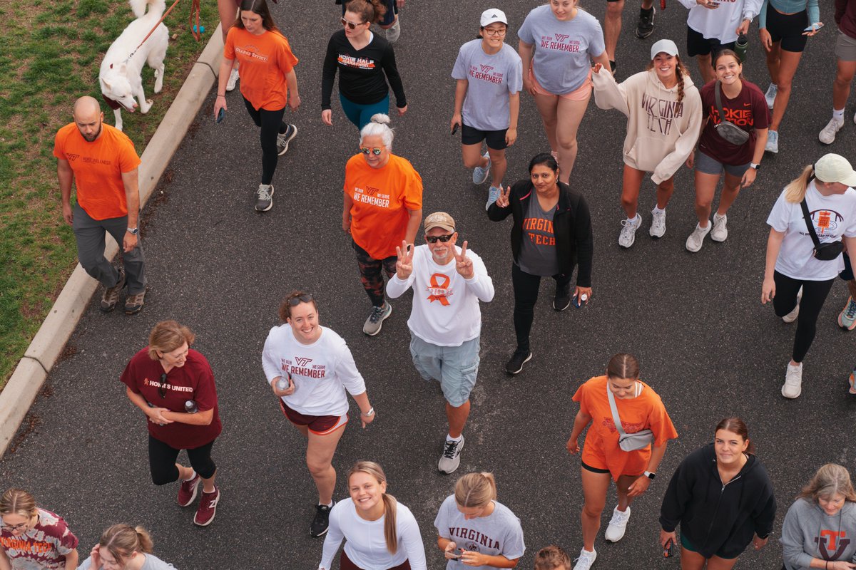 virginia_tech's tweet photo. #HokieNation is unmatched. 🧡  

For this year’s #VT32Run, 15,000 Hokies came together to honor the lives of those taken from us in 2007. #VTWeRemember https://t.co/aAclhJ371V
