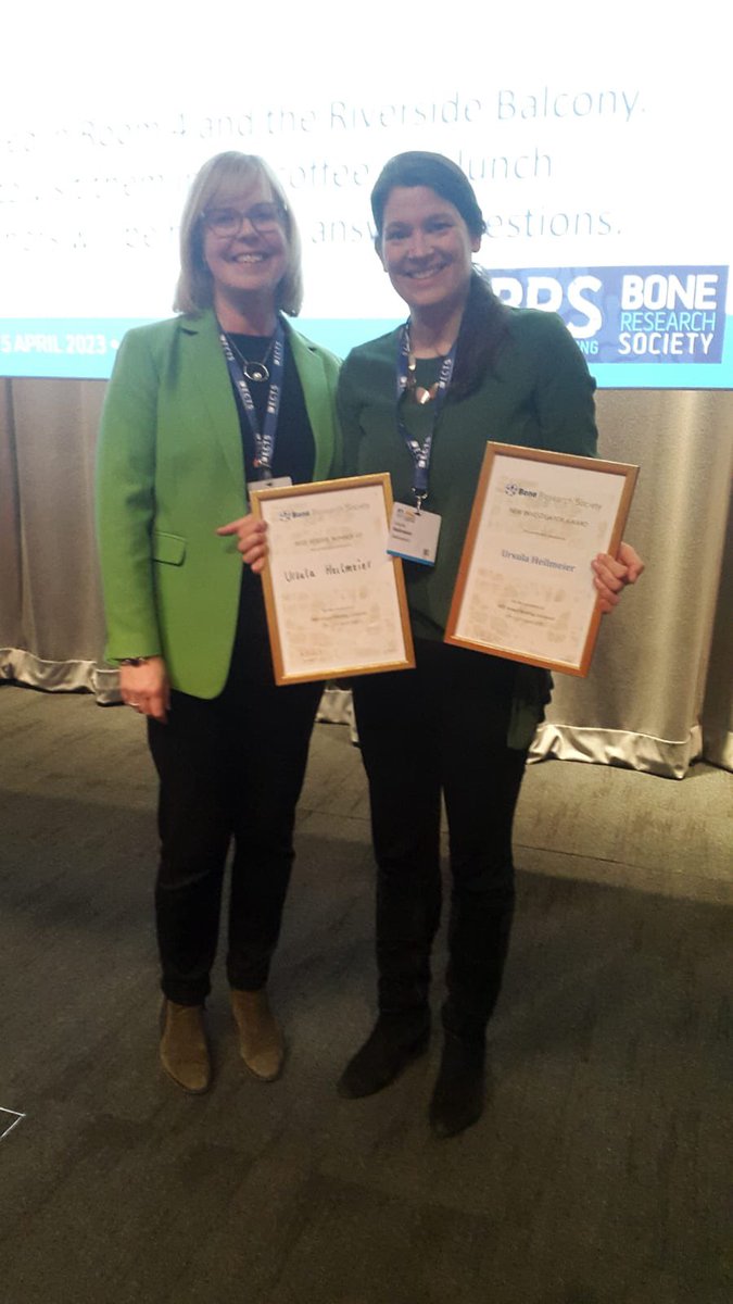 AcademyEcts's tweet photo. Ursula Heilmeier member of the #ECTSAcademy won the BRS New
Investigator award 2023 and the
BRS Best Poster Runner-Up
Award! Congratulations! https://t.co/1wHKp0Dmd8