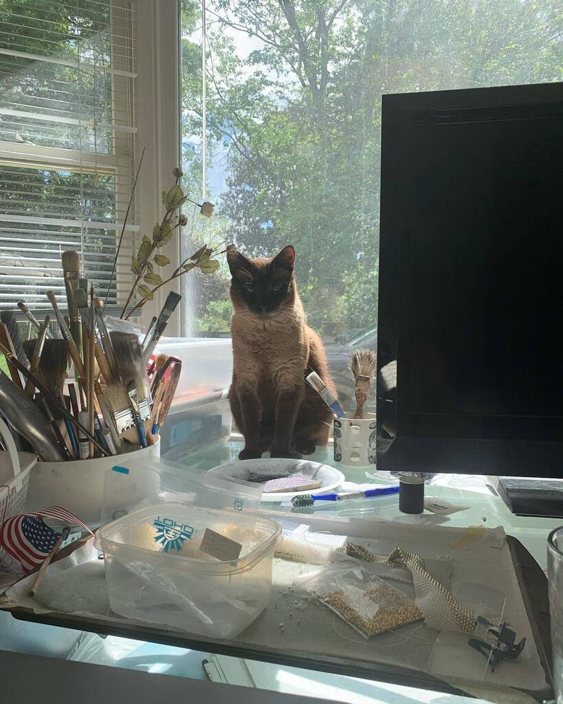 LSussmanRandall's tweet photo. Studio Assistant.
#Cat #siamese #studio #art #fineart #cltartist #cltart #artist #twitter https://t.co/mdlgKlp8Wv https://t.co/q1j6ZAHIXY