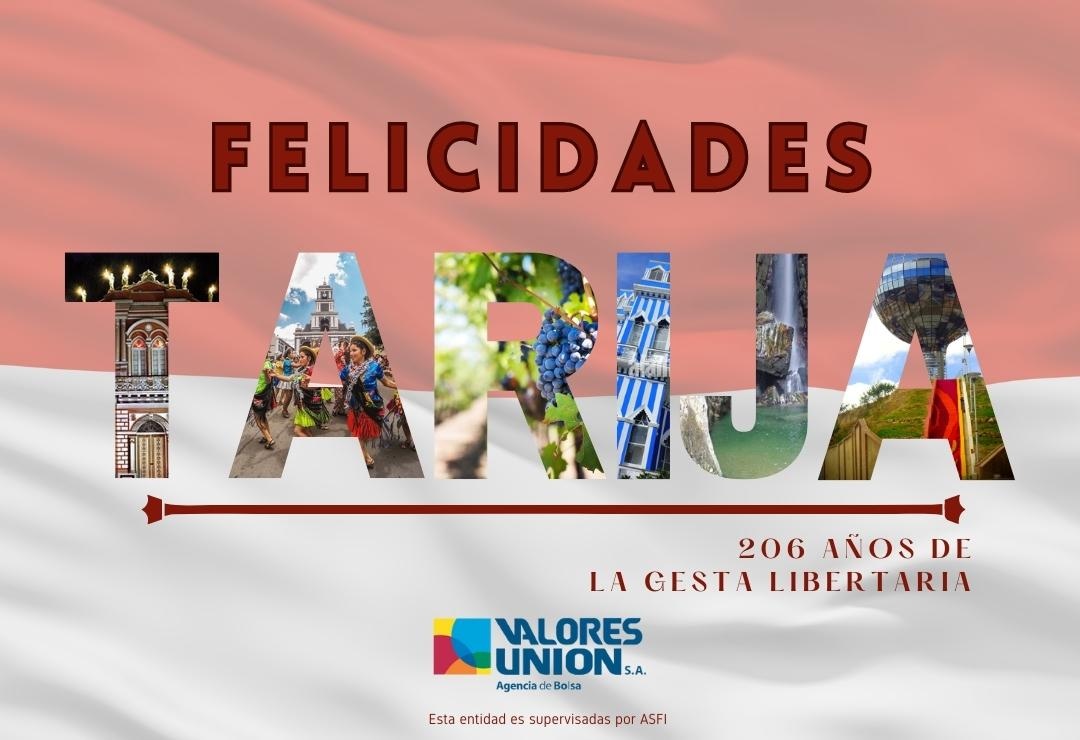 valores_vun's tweet photo. ¡Muchas felicidades Tarija!
#Felicidades #Tarija #valoresunion #vun https://t.co/ly4gYzn8o6