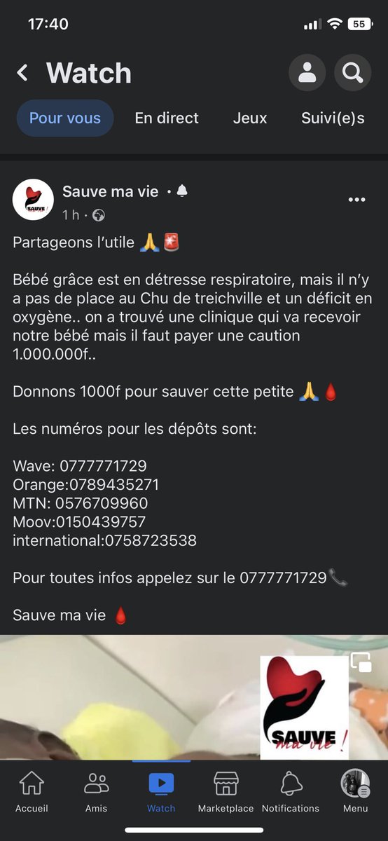 unefeeababi's tweet image. Un rt ça peut sauver une vie même si c’est 500 francs 😔