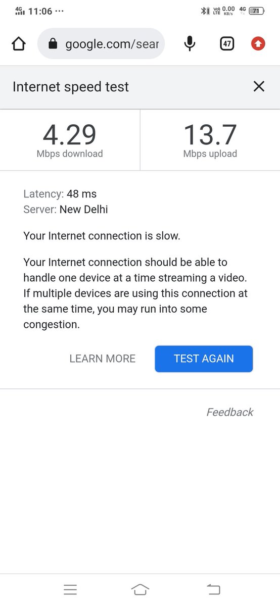 Solanki_24's tweet photo. @ViBusinessIndia Pathetic internet experience.. With VI network.. 
@ViCustomerCare https://t.co/E9pzS16bMG
