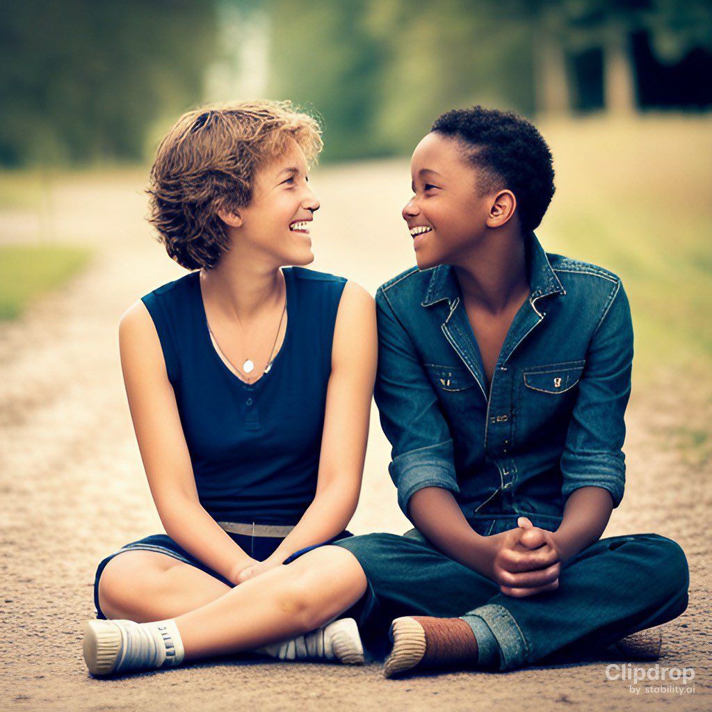 context4ai's tweet photo. Just tried this out! Prompt: Friends imagining together, full of hope to change the world. Peaceful but exciting. Dreams unleashed. https://t.co/uKq4H5JiWI