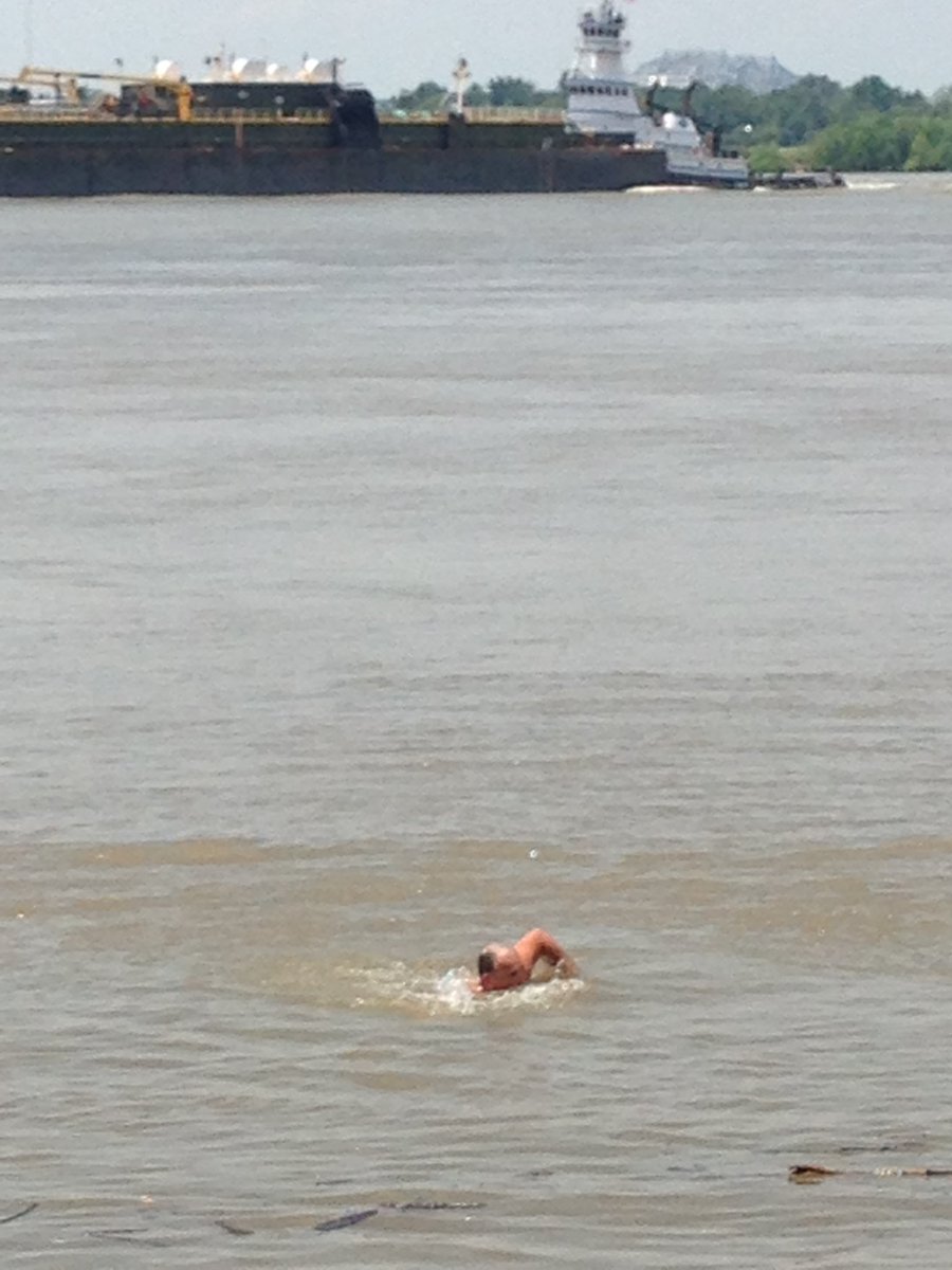 RevRevvinEv's tweet photo. Feel like this is a good time to post the pic I took of the dude who just hopped in the river at the Fly one day. Everyone there got quiet and just stared. https://t.co/vGcxqjSFIY
