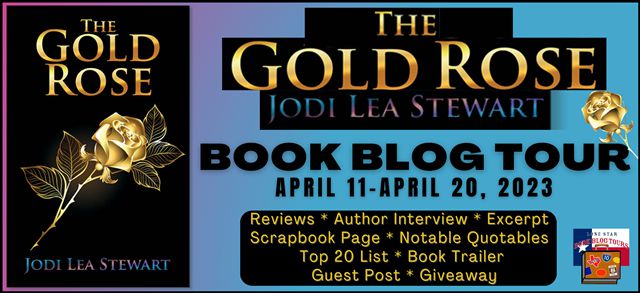 Scrapbook Page & #Giveaway - The Gold Rose by Jodi Lea Stewart @JodiLeaStewart #LSBBT #LoneStarLit #historicalfiction #WWIIFiction #TexasAuthor #Multiculturalfiction trbr.io/s34XrOV via @StoreyBookRev