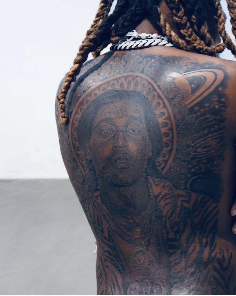 Offset unveils his tribute tattoo in honor of Takeoff 🙏🏽👼🏽