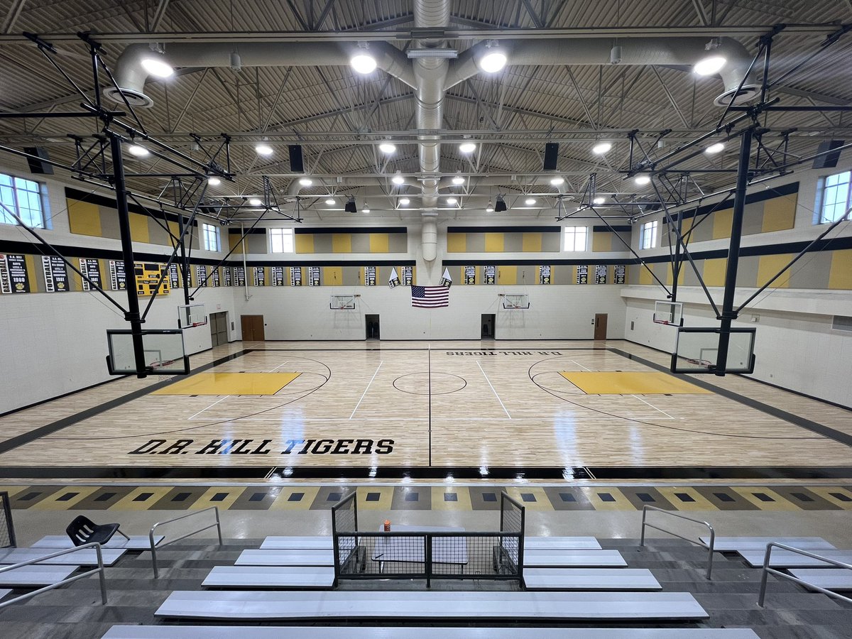 Our gym floor got a little upgrade! 😉 We can’t wait to see our athletes take the court. #TheHill