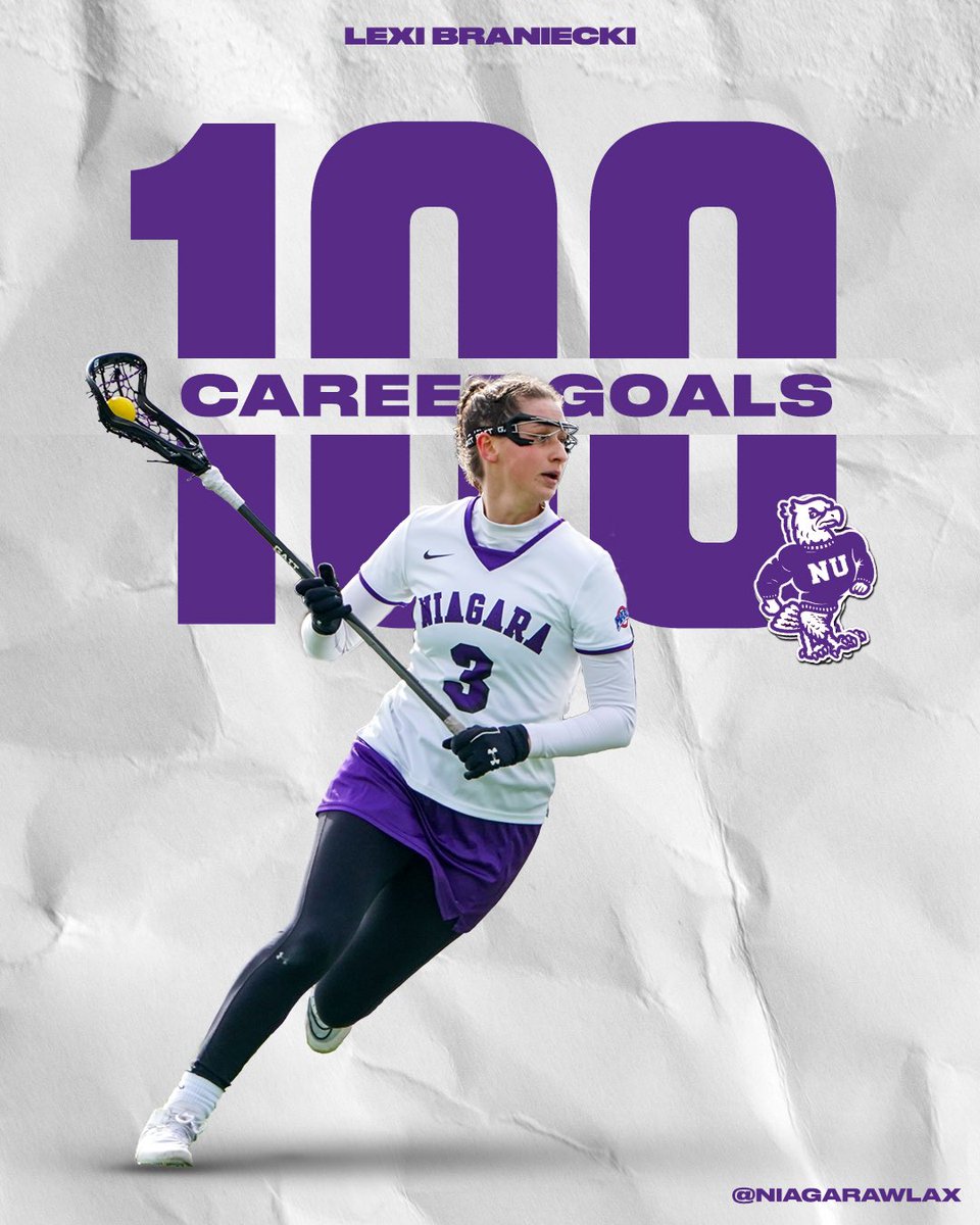 With her second goal of the day, @LexiBraniecki makes it 💯 on her career!