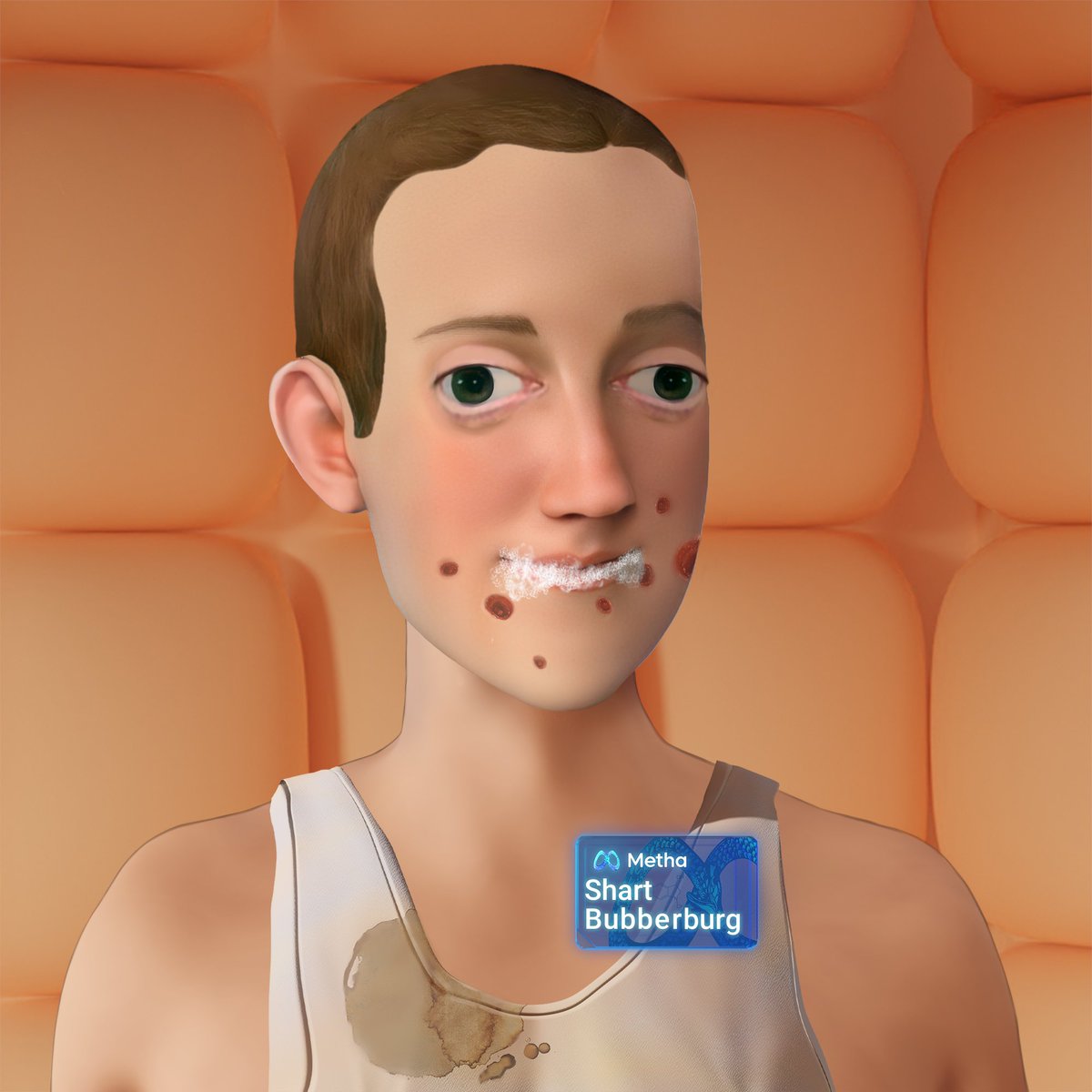 MethaF4F's tweet photo. Name: Shart Bubberburg
Location: Methaverse 
Faction: Bubber🟠
Species: Hillbilly 🥴

-Got a brain eating amoeba after drinking from the local swamp
-Now suffers from severe masturbatory induced hallucinogenic psychosis

RT 4 WL (Free mint)

$METH #METHA #freemintNFT https://t.co/NIwIc0m1Dx