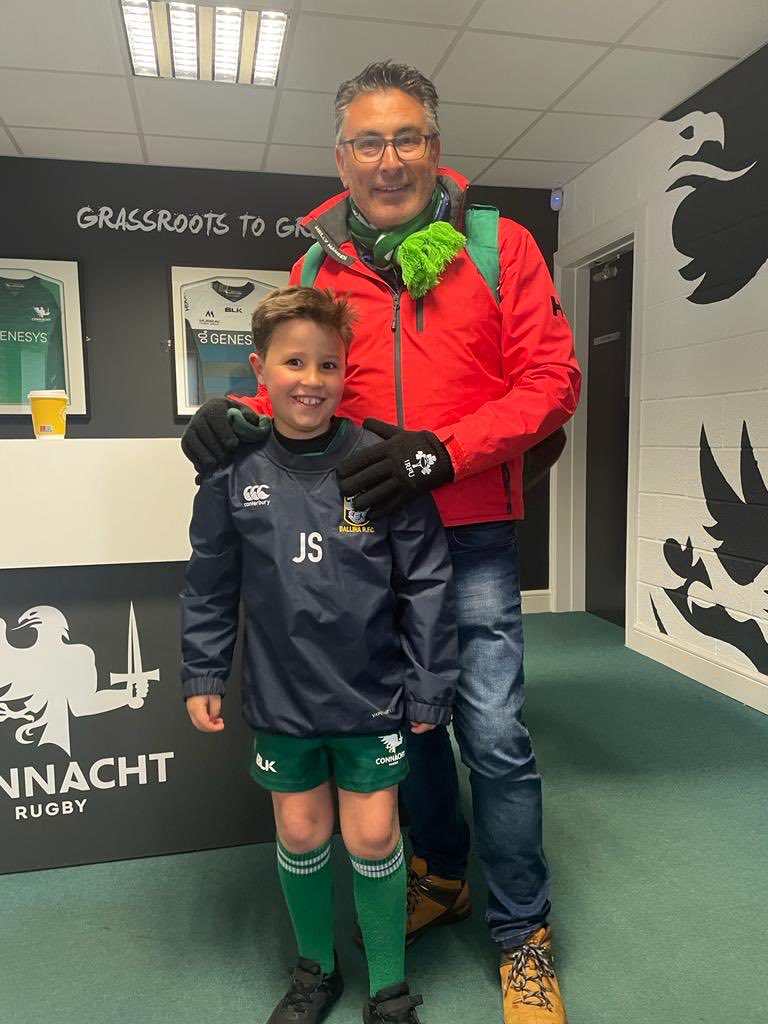 One excited young mascot for ⁦<a href="/connachtrugby/">Connacht Rugby</a>⁩ v Cardiff tonight ⁦<a href="/BallinaRugbyFC/">Ballina RFC</a>⁩
