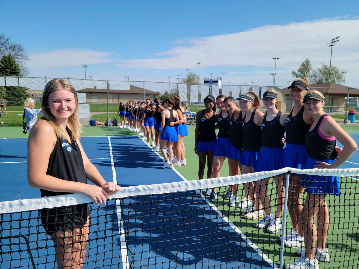 HSE Girls Varsity Tennis got their first win of the season today.  Nice playing. Let’s build on this. #onestepatatime. <a href="/HSEAthletics/">HSE Royals Athletics</a>