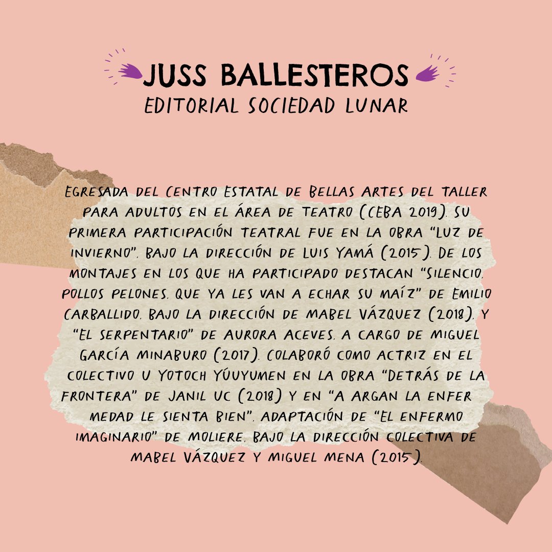 RedMedeas's tweet photo. Les presentamos a Juss, quien forma parte de nuestra editorial y ha sido una verdadera dicha conocerla y sentir su acompañamiento en este proceso tan importante para nosotras. 
¡Gracias, Juss! 🥰 https://t.co/0C5bnOMxzI
