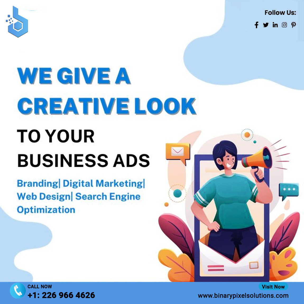 binarypixel_'s tweet image. Maximize Your Reach and Impact with Our Creative Ad Services and Digital Marketing Solutions

➡Get in touch with us for more information: binarypixelsolutions.com/ppc/

#BinaryPixelSolutions #ads #socialmediaads #PPC #googleads #innovativetechnology #digitalmarketing #branding