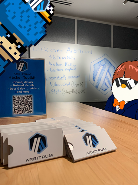Churro808's tweet photo. The esteemed @arbitrum degens have made it to #LionHack 🫡
We're excited to help all the next gen of hackers scale Ethereum!
Come through and hang out with us! 💙
@BlockchainatCU @nyu_bfc https://t.co/G3gRbhpZWN
