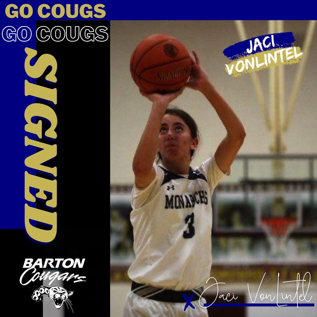 Barton Women's Basketball (@bartonwbb) on Twitter photo Dual sport athlete Jaci Von Lintel joins us from TMP High School. Welcome to the cougar family! <a href="/JaciVonlintel/">Jaci Vonlintel</a> Dual sport athlete Jaci Von Lintel joins us from TMP High School. Welcome to the cougar family! <a href="/JaciVonlintel/">Jaci Vonlintel</a>
