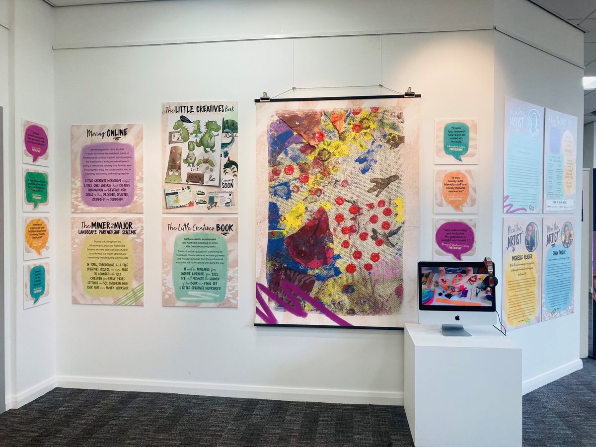 NottsLibraries's tweet photo. Now Open at Mansfield Library! 🎨
Our team of professional artists have been working to help children learn new skills and have multi-sensory fun, in nursery settings and libraries across Nottinghamshire. 
 Find out more on our website: https://t.co/4clG87ZhZe 
#littlecreatives https://t.co/OVWjX3l4Jh