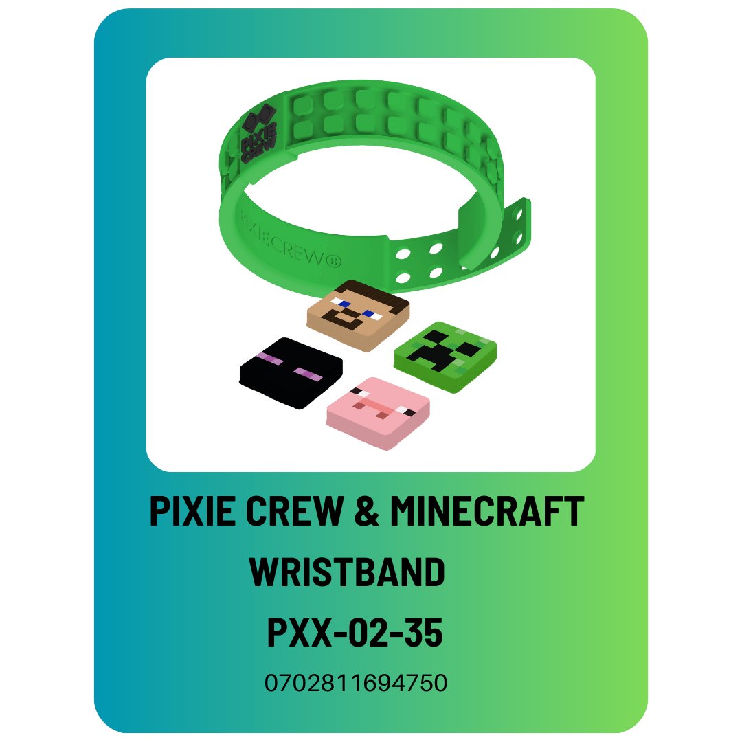 MilanGaba's tweet image. Hey fellow MINECRAFT gamers! The wait is over - the PIXIE CREW MINECRAFT adjustable wristband is finally back in stock! 🎉🎉🎉 Don't miss out on this chance to show off your MINECRAFT obsession with the PIXIE CREW wristband.#PIXIECREW #MINECRAFT #gamingaccessories #musthave