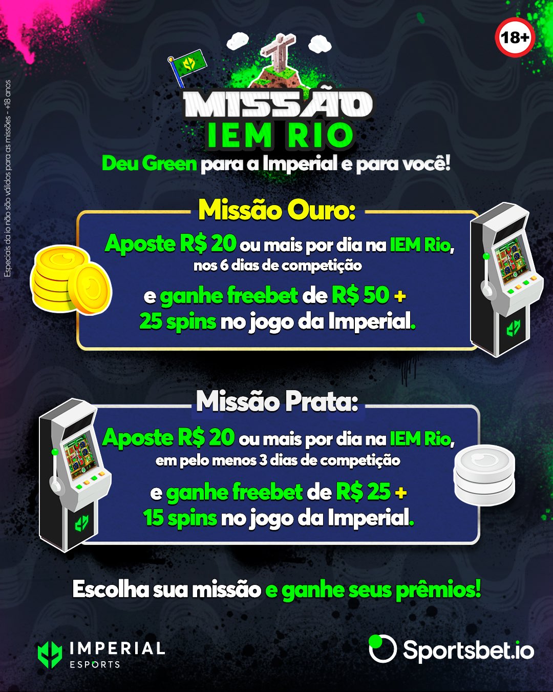 Imperial Sportsbet.io on X: Chegou a promo Missão IEM Rio na