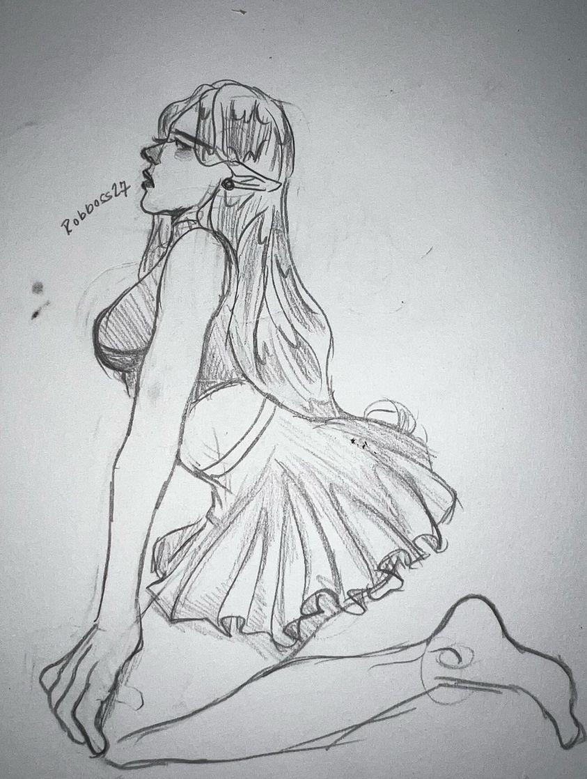 RealRobBoss27's tweet photo. Another quick sketch, anyone have any suggestions on what to draw? I've got a case of art block

#art #traditionalart #artwork #sketch #commissionsopen #elf #pointyear #wipart #wip https://t.co/weVuWPqRtf
