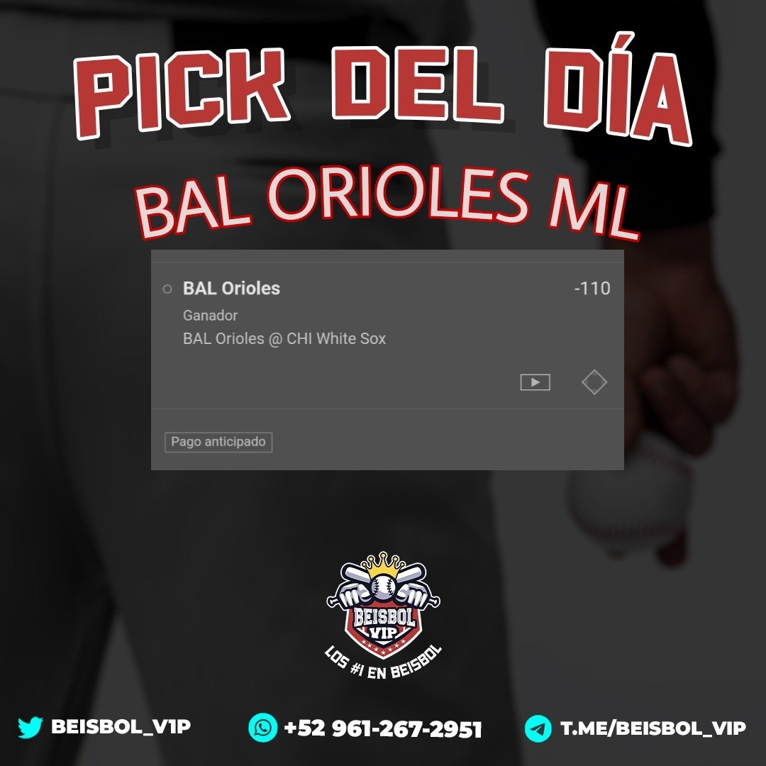 Beisbol_VIP's tweet image. #Freepick del día en la #MLB

⚾Vamos con #Orioles el día de hoy 🍀