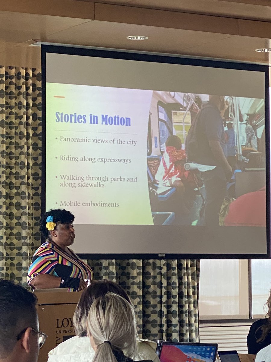 Sociologysal's tweet photo. @SorenSpicknall you would love this presentation by Gwendolyn Purifoye and public spaces. “Public transportanion is a story in motion” @CEC2023_LUC https://t.co/5roct11n4V