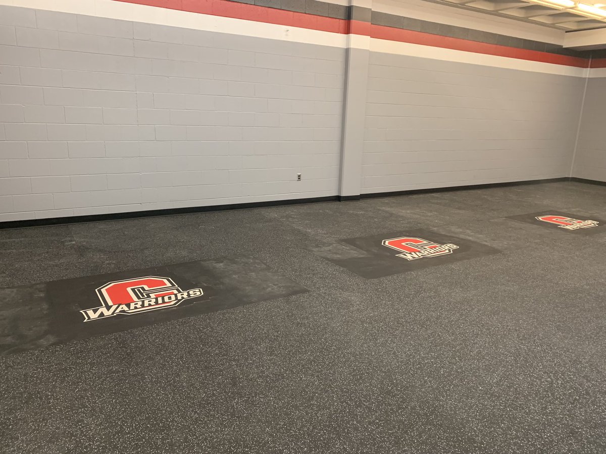 Weight room coming together! Floor down! Clean up Monday! New equipment coming soon! #WarriorStrong 💪 <a href="/CharlesSalary/">Charles Salary</a> @CalumetCross <a href="/CoachJWadkins/">Calumet Wrestling</a> <a href="/CNTboysgolf/">Calumet New Tech HS Boys Golf⛳️</a> <a href="/CNTGirlsGolf/">Calumet New Tech H.S. Girl’s Golf ⛳️</a>