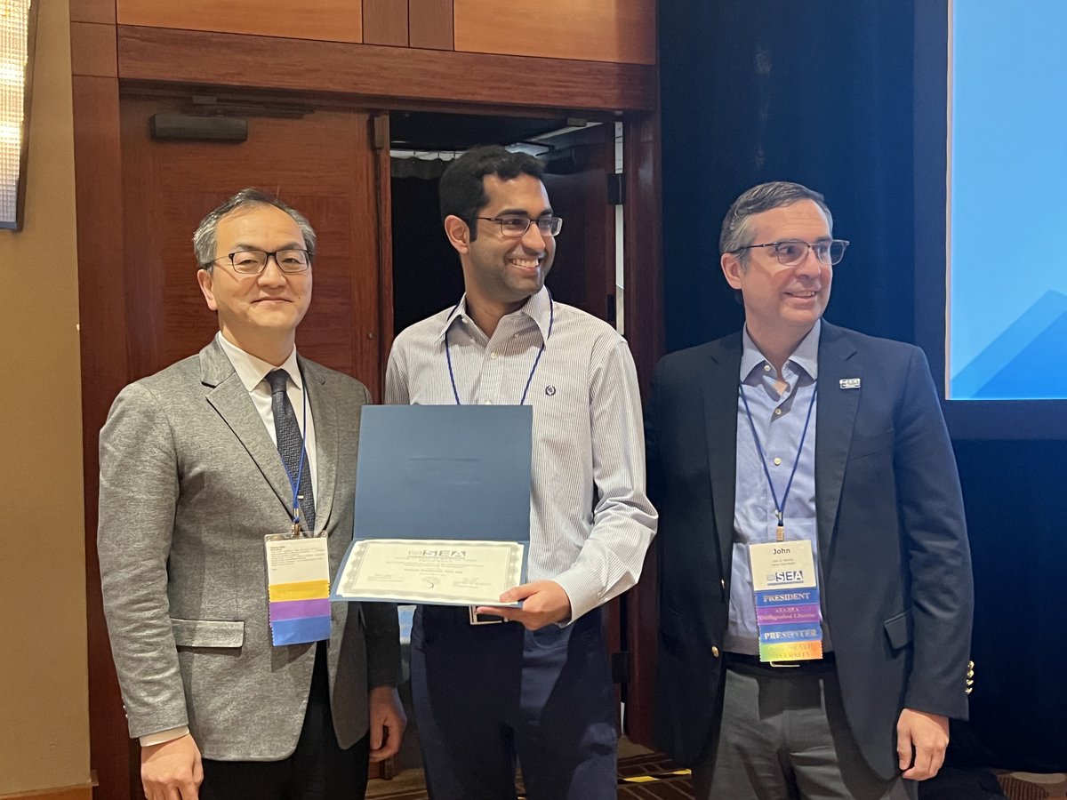 SEAnesHQ's tweet photo. Congratulations to Dr. Niteesh Sundaram for receiving the inaugural SEAd Sprout Award – The Best Trainee Abstract for Education Research! https://t.co/jdlyl6JdDB