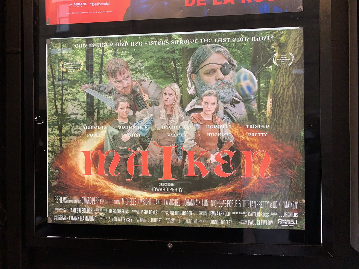 So happy to bring my team back together for our private screening of my film MAIKEN at Leicester Square last night. So great to see you all <a href="/MichellejWright/">Michelle J. Wright</a> <a href="/DanniMichieli/">Daniella Michieli</a> <a href="/JohannaK_Lumi/">Johanna K. Lumi</a> <a href="/trispretty/">Tristan ☀️</a> #asgard #norsefairytale #huldra #indiefilm #fantasydrama