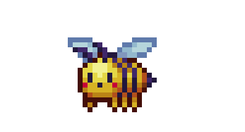 AnimalsPixel's tweet photo. Honeybee (Terraria) https://t.co/stCQysnBce